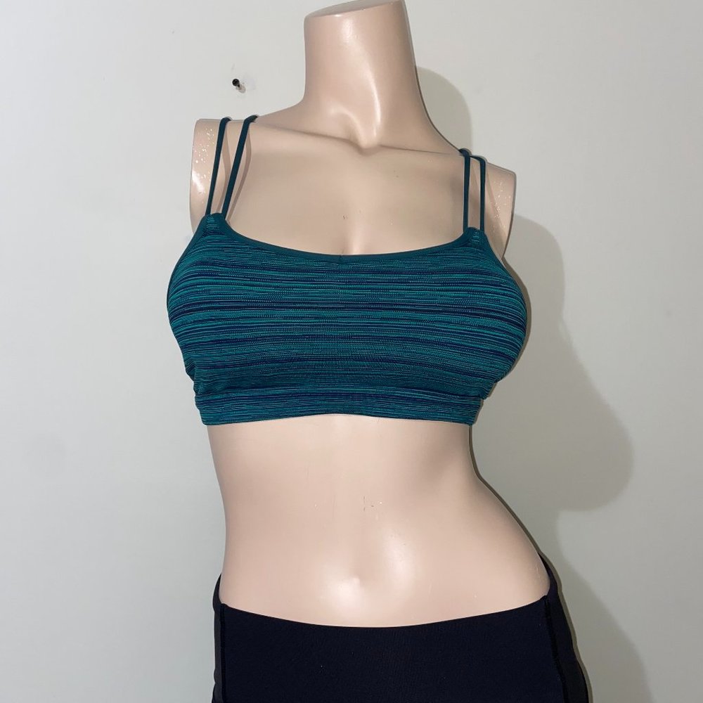 Lululemon Blue & Green Make A Move Bra - Size 4